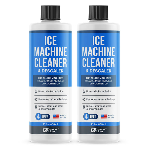 2-Pack Ice Machine Cleaner and Descaler 16 fl oz, Nickel Safe Descaler | Ice Maker Cleaner Compatible with All Major Brands (Scotsman, KitchenAid